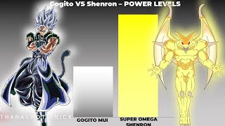 Gogito VS Super Shenron - POWER LEVELS