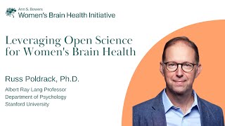 Leveraging Open Science for Women's Brain Health
