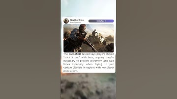 the battlefield 6 lead says players should "stick it out" with bots #battlefield6 #gaming #ea