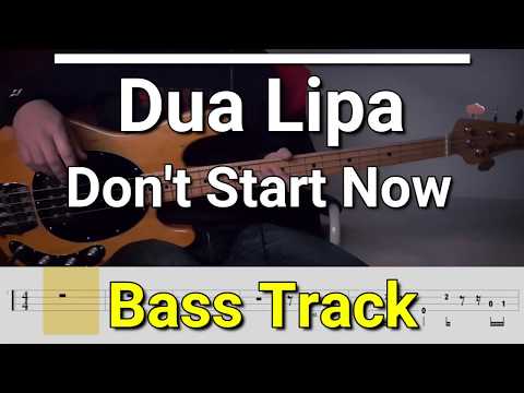 dua-lipa---don't-start-now-(bass-track)-tabs