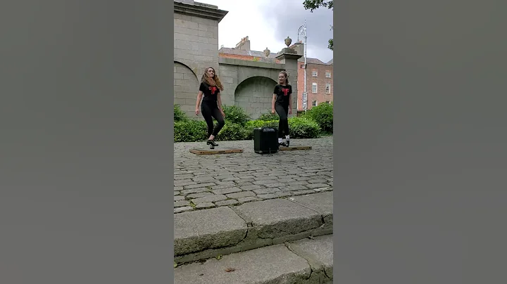A little Irish Dancing in Merrion Square, Dublin