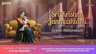 Sri Krishna Janmashtami | Grand Abhishekam | 03.09.2026 | 6.30 AM
