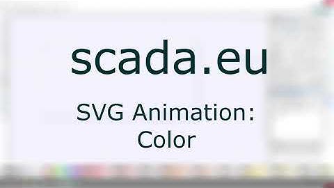 SVG animation setup in the Ecava Integraxor SCADA