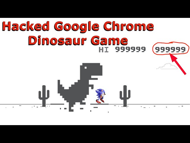 Chrome Dino T-rex Game Hack #foryou #fyp #fypシ #coding #hack #anonoum