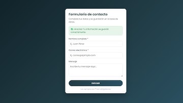 Cómo crear un formulario en PHP y MySQL en XAMPP (Guardar datos en la base de datos 2025)