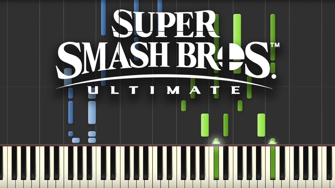 Super Smash Bros. Ultimate - Theme (Piano Tutorial) [Synthesia]
