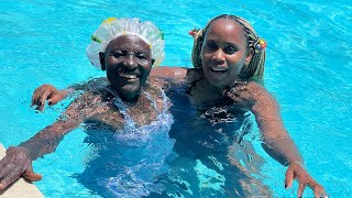 Download Lagu Mother-in-Law for the Win! Swimming Race Shock! MP3