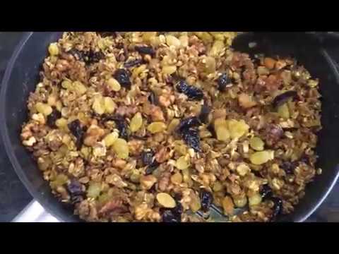 Видео рецепт Гранола на сковороде