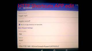 HTTP Shortcuts / TASMOTA screenshot 5