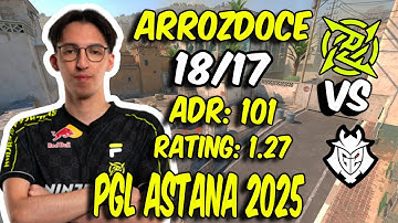 NIP arrozdoce (18/17) vs G2 (Dust2) @ PGL Astana 2025 | CS2 POV