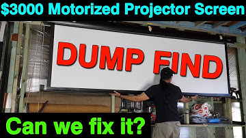 150" Screen Technics motorized projector screen: main start motor capacitor replacement. DIY  faulty