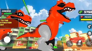 Dinosaur Smash City - Dinosaur Rampage Attack - DINOSAUR RAMPAGE ATTACKS THE CITY! 🦖🔥😱 Gameplay screenshot 2