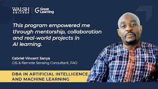 Walsh College Dba Ai Ml Program Review By Gabriel, Gis Consultant