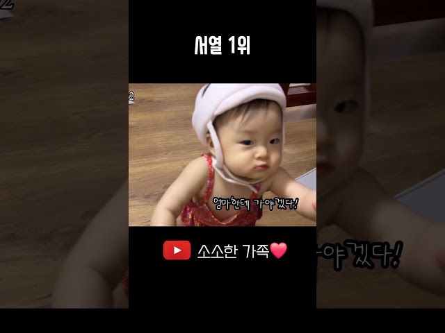 집안 싸움 1짱 #9개월아기