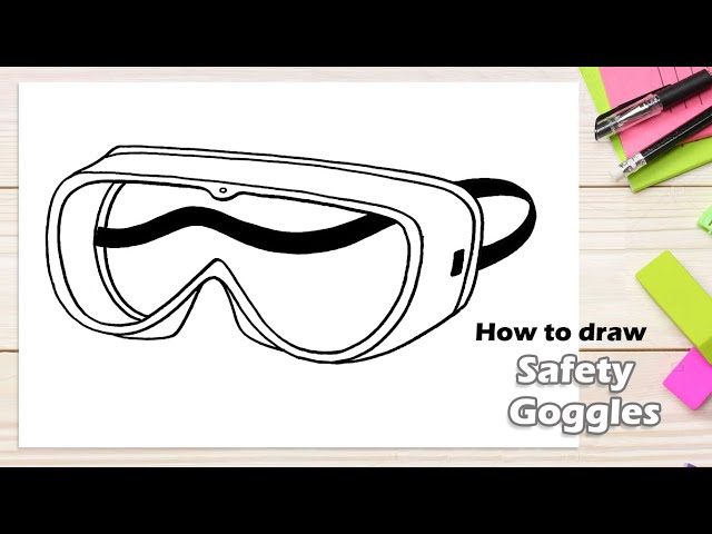 Plastic Safety Glasses Used To Protect Against Coronavirus Infection  Covid19 And Cosmetology Medical Instrument Vector Illustration Contour On  An Isolated Background Health Topics Doodle Style Sketch Stock Illustration  - Download Image Now -