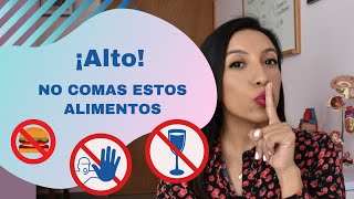 10 ALIMENTOS que NO debes comer si vives con DIABETES Dra. Zuraima Corona