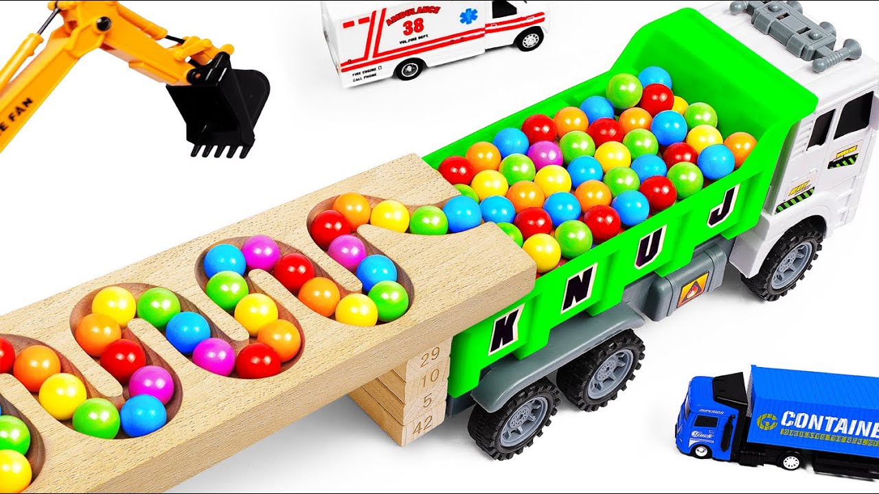 HABA Marble Run: Mesmerizing Wooden Marbles Racing Through Air ASMR