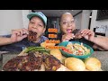 JUICY BBQ RIBS, CHICKEN AND BRISKET MUKBANG WITH MY FAVORITE STUD!