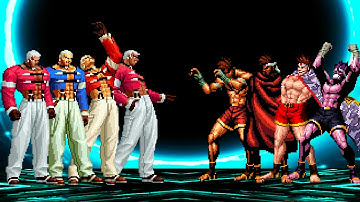 [KOF Mugen] Yashiro Nanakase Team vs Joe Higashi Team