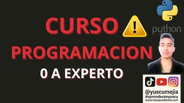 ✅Curso de Programacion Python de 0 a Experto 100 % Gratuito | Yuscu Mejia✅2025 #programacion
