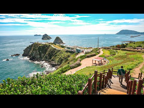 Best Travel Destination Oryukdo Island Skywalk in Busan City | Korea Tour Guide l 4K HDR