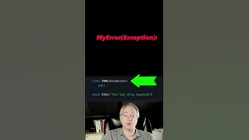 Create a custom error in MODERN Python 🐍 #python #shorts