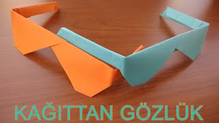 Kağıttan Gözlük Yapımı How To Make A Paper Gles - Origami