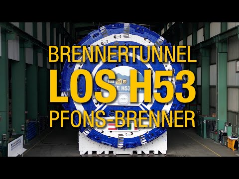 Brenner Base Tunnel. The longest railroad tunnel in the world: work has begun on section H53.