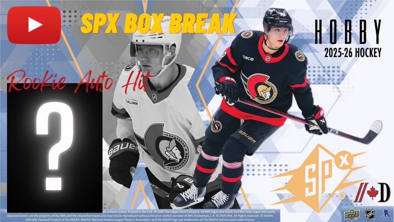 2025-26 SPX Hockey Box Break - Rookie Auto Hit! - YouTube