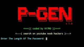 How to install p-gen in Termux and generate password