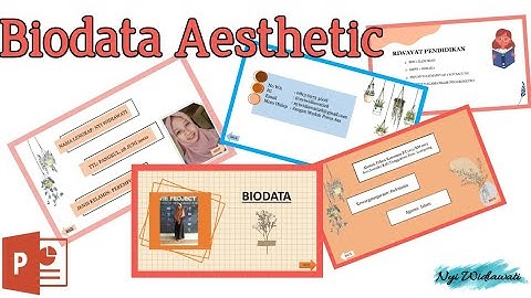 Cara Membuat Biodata di PPT