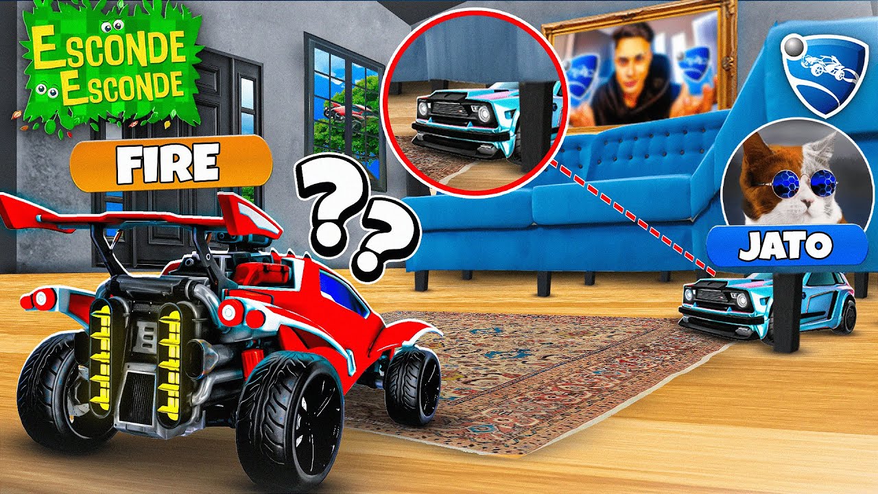 JOGUEI ESCONDE-ESCONDE COM OS YOUTUBERS MAIS FAMOSOS DO ROCKET LEAGUE...