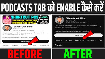 How To Enable Podcasts Tab On YouTube | YouTube Channel Par Podcast On Kaise Kare | YouTube Podcast