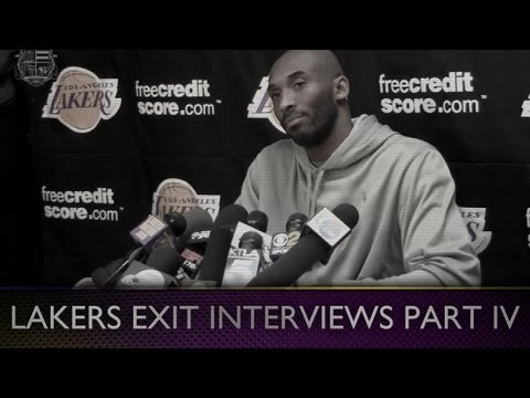 2013 Lakers Exit Interviews: Kobe (Pt. IV) Talks About Opening His Home To His Teammates