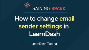 How to change email sender settings in LearnDash