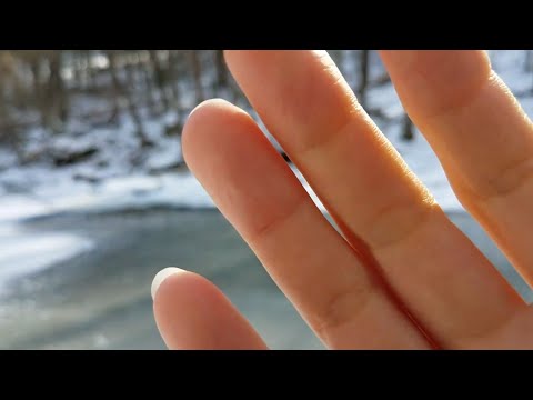 Gentle Screen Tapping By The Creek, Tracing, Snow Ice Sounds ft My Arctic Cat  #asmr #errorasmr