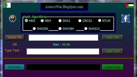 HASH FILE or Password MD5 MD4 SHA1 CRC32 NTLM SHA256 SHA384 SHA512