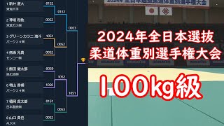 男子100kg級 2024年全日本選抜柔道体重別選手権大会