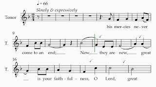 The Steadfast Love Of The Lord Never Ceases Tenor Learning