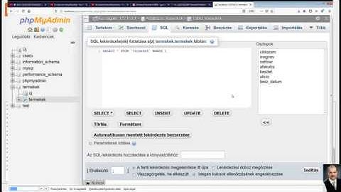 PHPMyAdmin -  egyszerű SQL lekérdezések