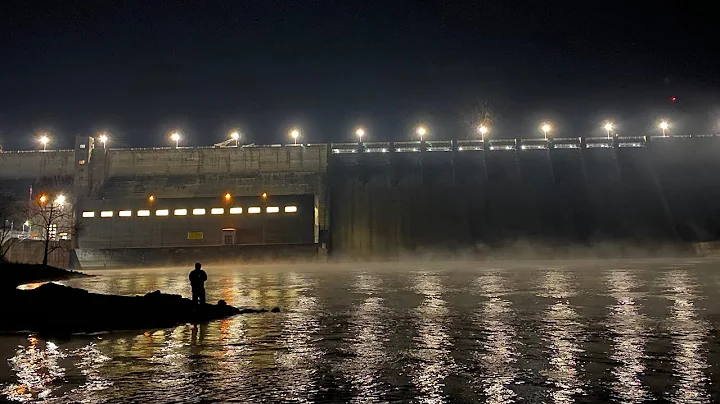 Spillway fishing at Wolf Creek Dam Cumberland Lake