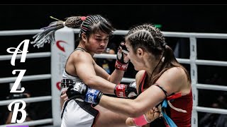 Women's Muay Thai💪🏽Stamp Fairtex vs Alma Juniku in a massive brawl...👊🏽💥👊🏽