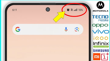 Alarm Icon Showing Without Set | Clock Icon Bina Set Kiye Dikh Raha Hai | Redmi Oppo Vivo Samsung