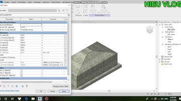 Share móng đơn tùy biến trong Revit