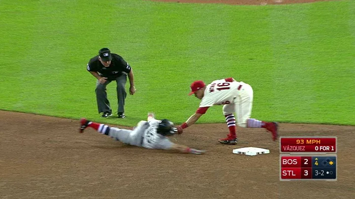 BOS@STL: Lynn fans Vazquez, Molina nabs Benintendi