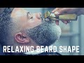 RELAXING BEARD SHAPE UP FADE HAIRCUT TUTORIAL ASMR STYLE