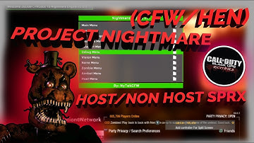 😎[BO1/PS3] *NEW PREVIEW* (CFW/HEN) Project Nightmare Host/Non Host SPRX Created By NyTekCFW (FREE)😎