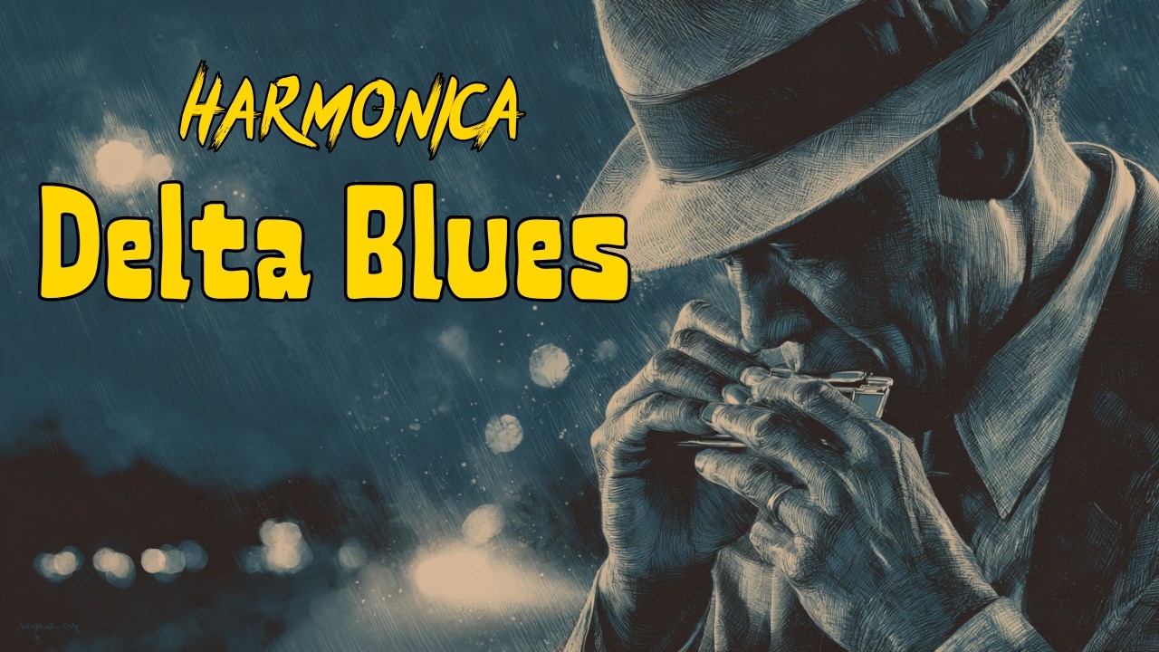 Relaxing Harmonica Blues Instrumental For Study and Sleep| Mississippi Delta Root | Vol 18