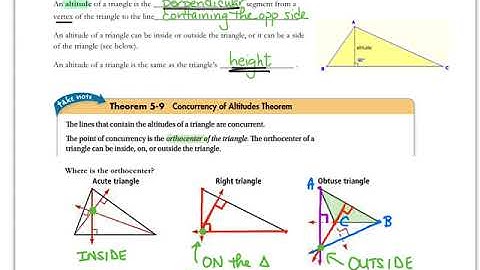Lesson 5-4 Centroids and Orthocenters