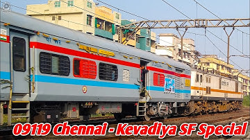 Direct Rail Connectivity To ‘‘statue Of Unity’’ : 09119 MGR Chennai Central - Kevadiya SF Special
